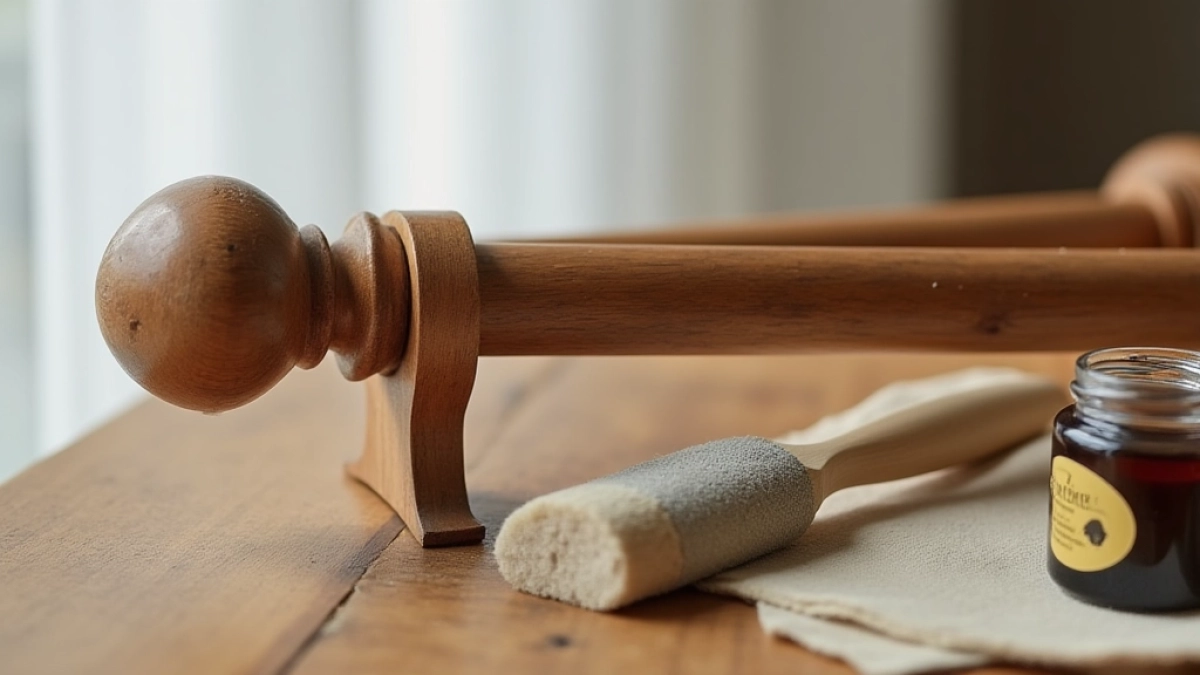 jak odnowić drewniany karnisz