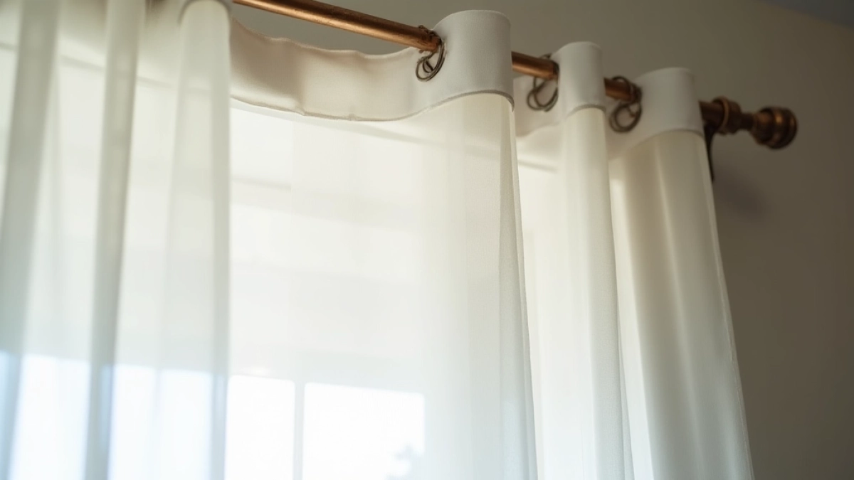 jak powiesić firanki bez karnisza