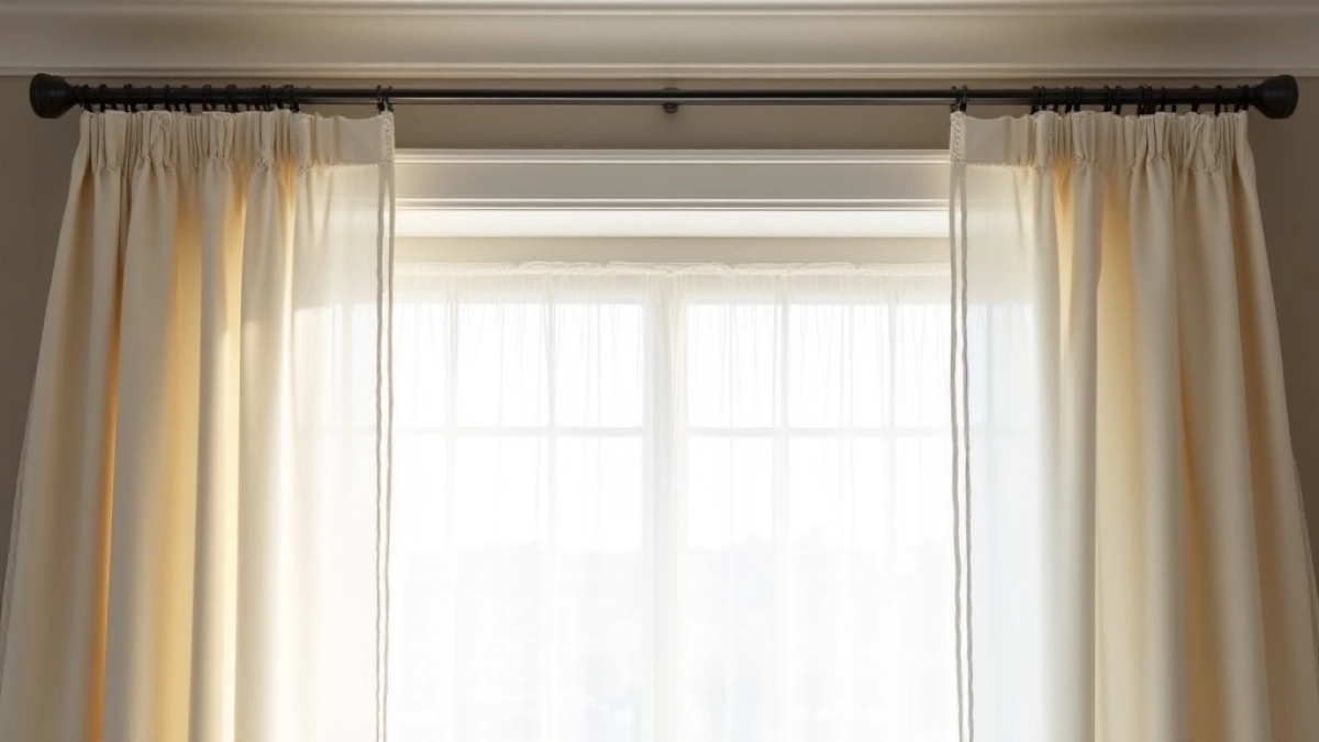 Jak powiesić firanki i zasłony na jednym karniszu