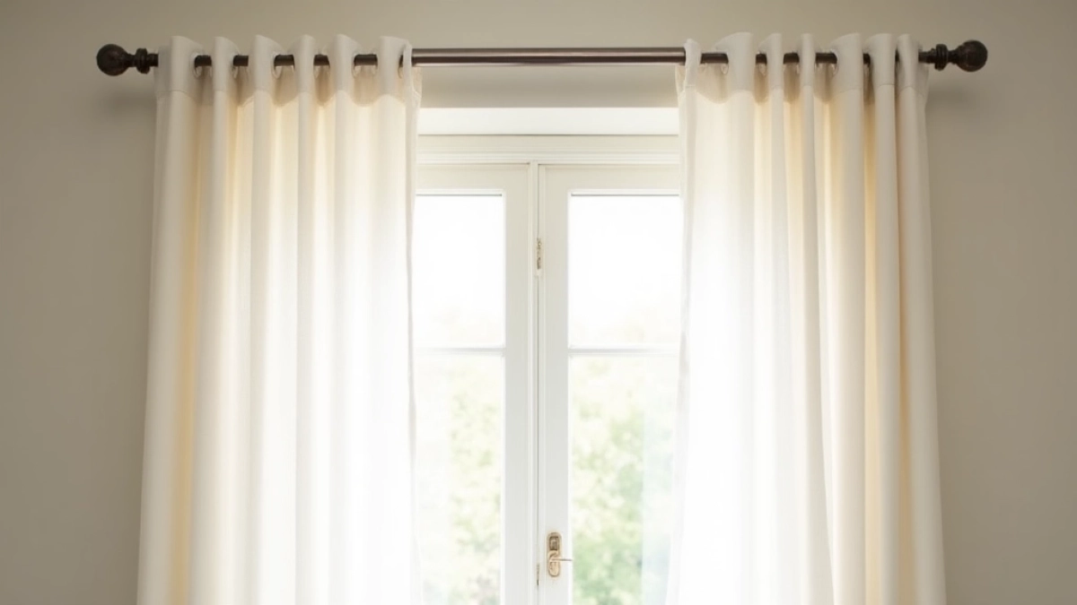 Jak powiesić firanki i zasłony na pojedynczym karniszu