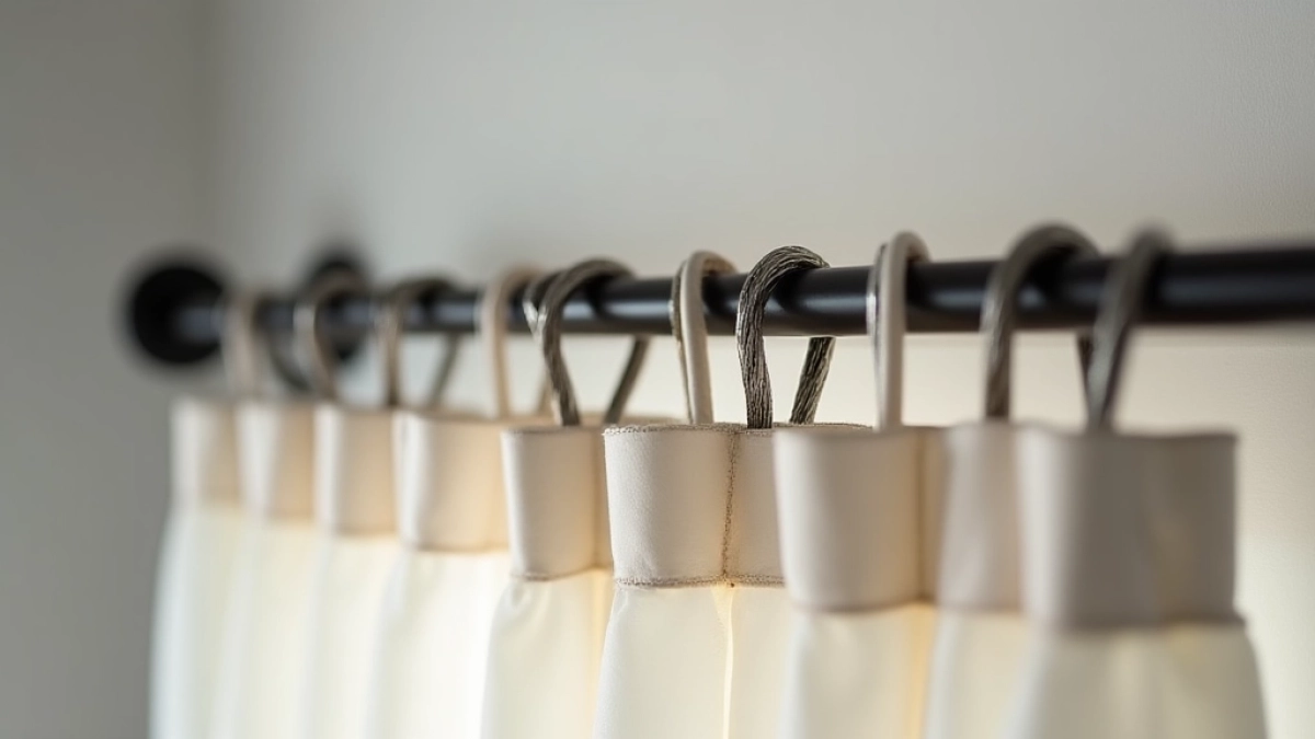 Jak założyć żabki na karnisz