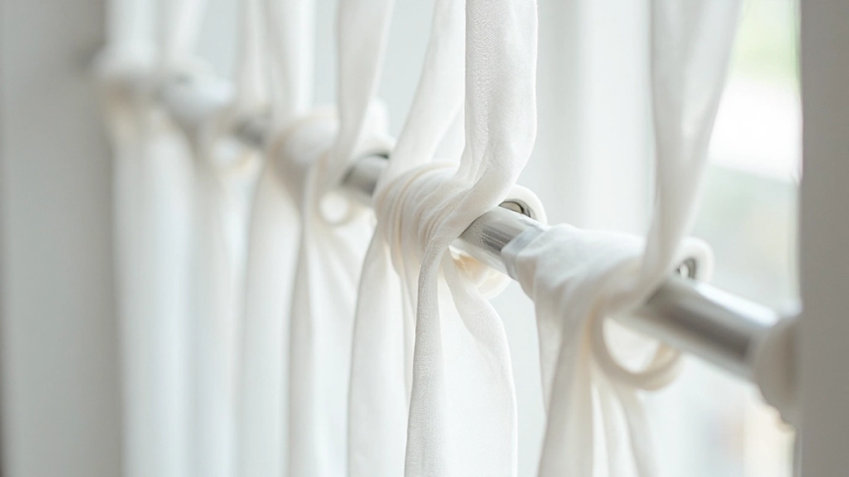jak zdjąć firanki z karnisza