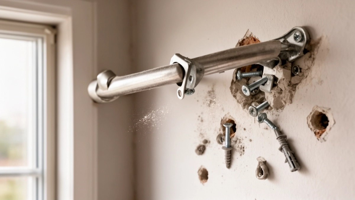 Mocowanie karnisza do ściany