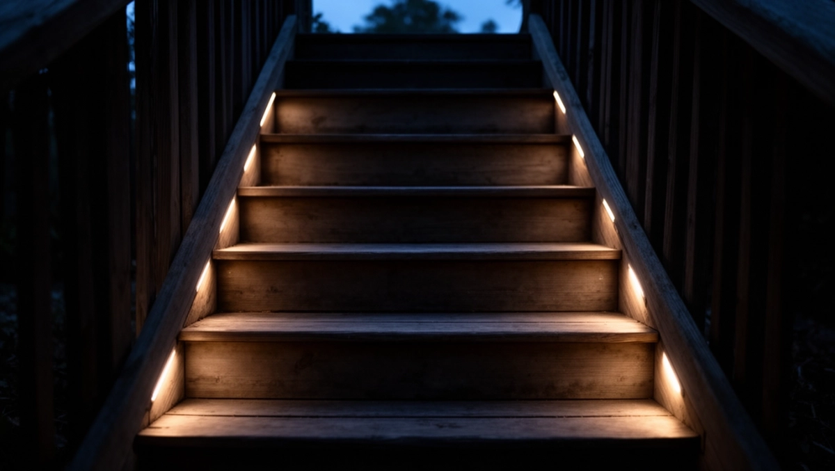 Oświetlenie schodowe bez puszki