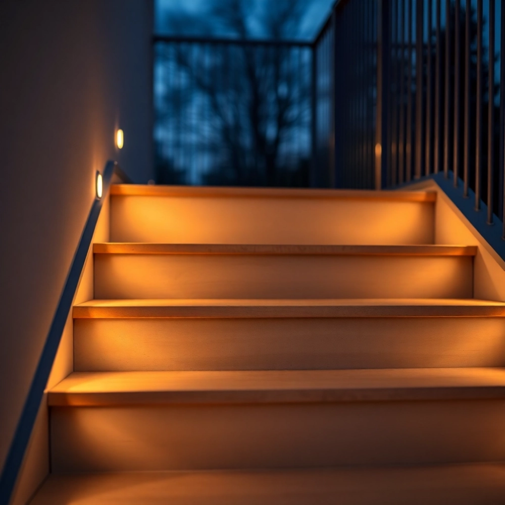 Oświetlenie Schodowe Z Czujnikiem Ruchu I Zmierzchu