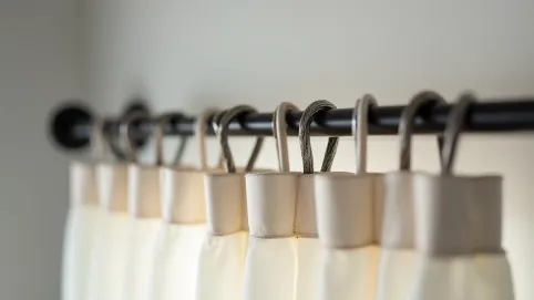 Jak założyć żabki na karnisz