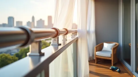 Jak zamontować karnisz na balkonie