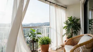 Karnisz na balkon bez wiercenia