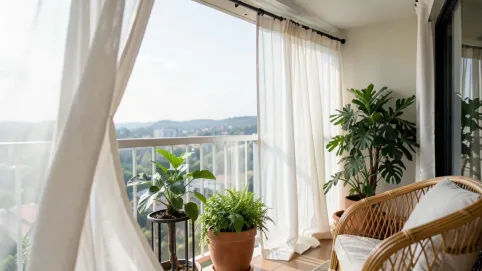 Karnisz na balkon bez wiercenia