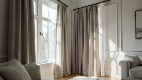 karnisze na okno narożne