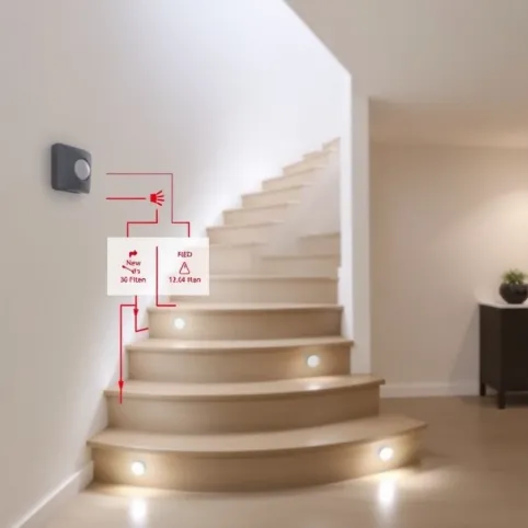 Oświetlenie Schodowe Led Z Czujnikiem Ruchu 230V Schemat