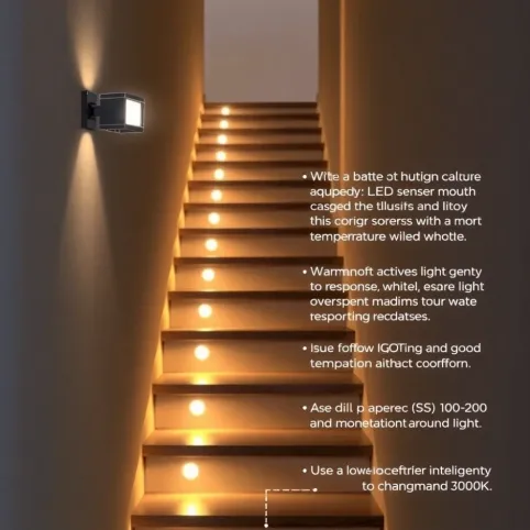 Oświetlenie Schodowe Z Czujnikiem Ruchu I Zmierzchu 230V