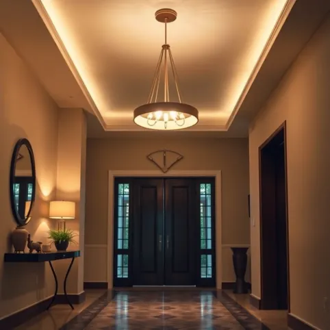 Przedpokój Oświetlenie Sufitowe Inspiracje