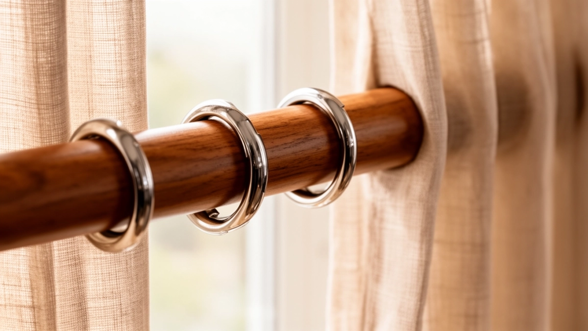 żabki do karniszy drewnianych